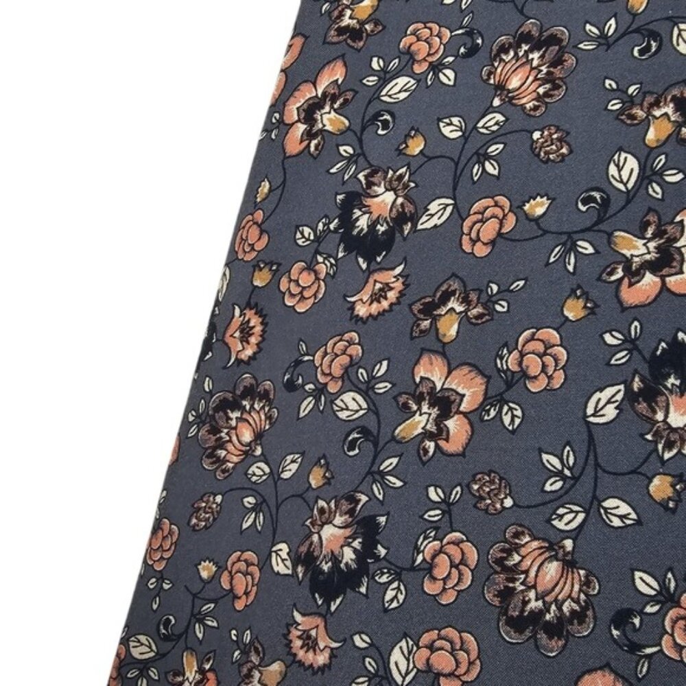 Elefantine Womens Long Sleeve Dark Grey Floral Collared Button Up Shirt Size M - Picture 6 of 8